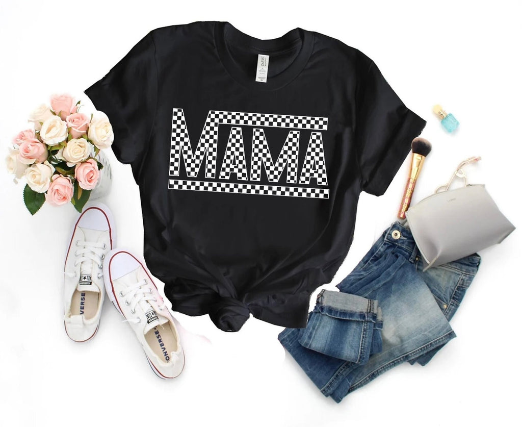 Checkered Mama Tshirt