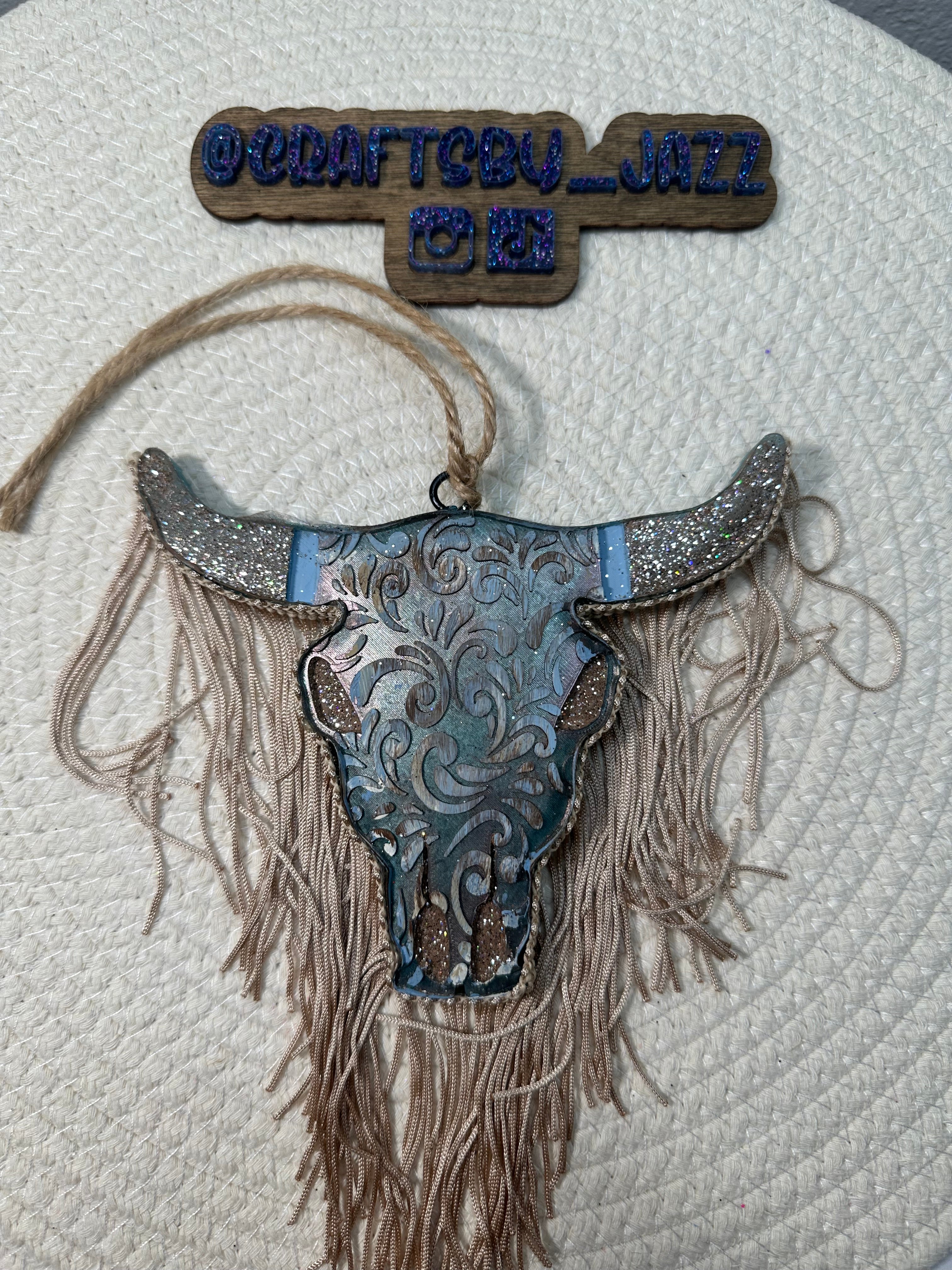 Rustic Bull with Fringe Freshie