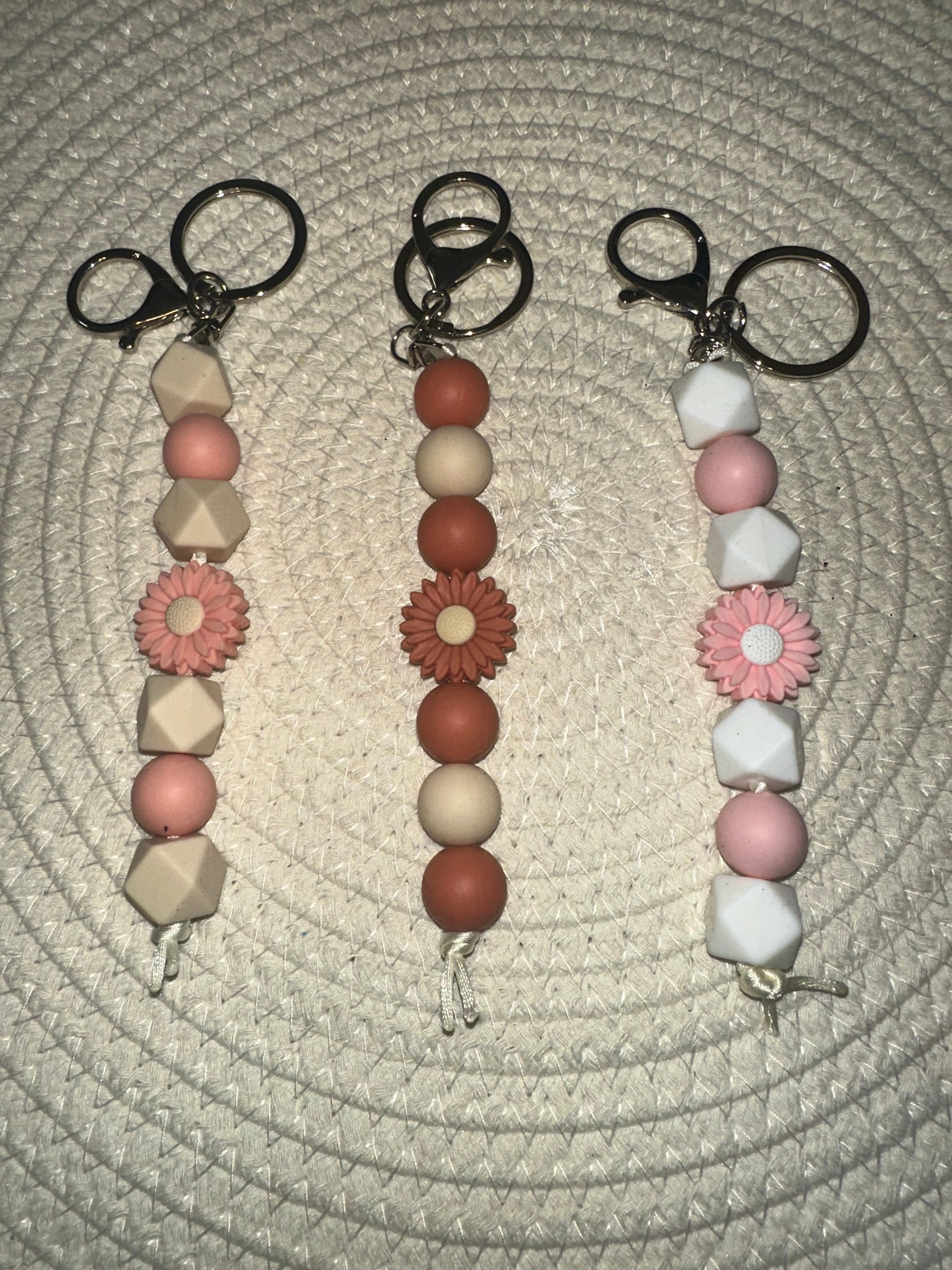 Floral keychains