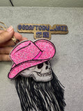 Pink Glitter Cowboy Skeleton Freshie