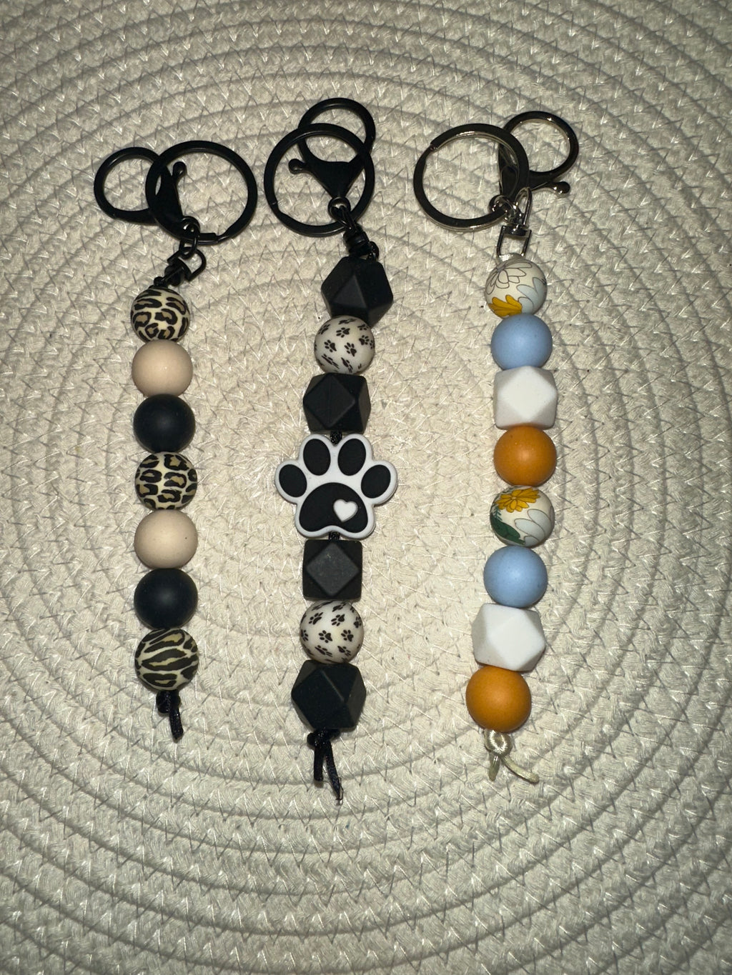 Floral keychains