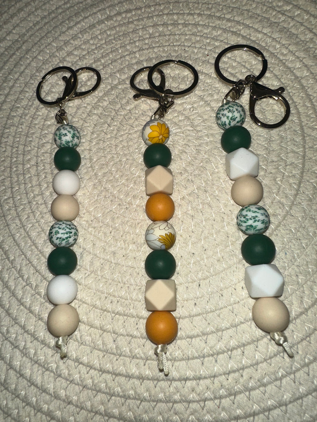 Floral keychains