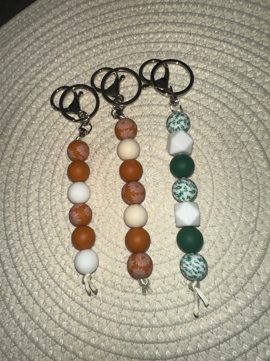 Floral keychains
