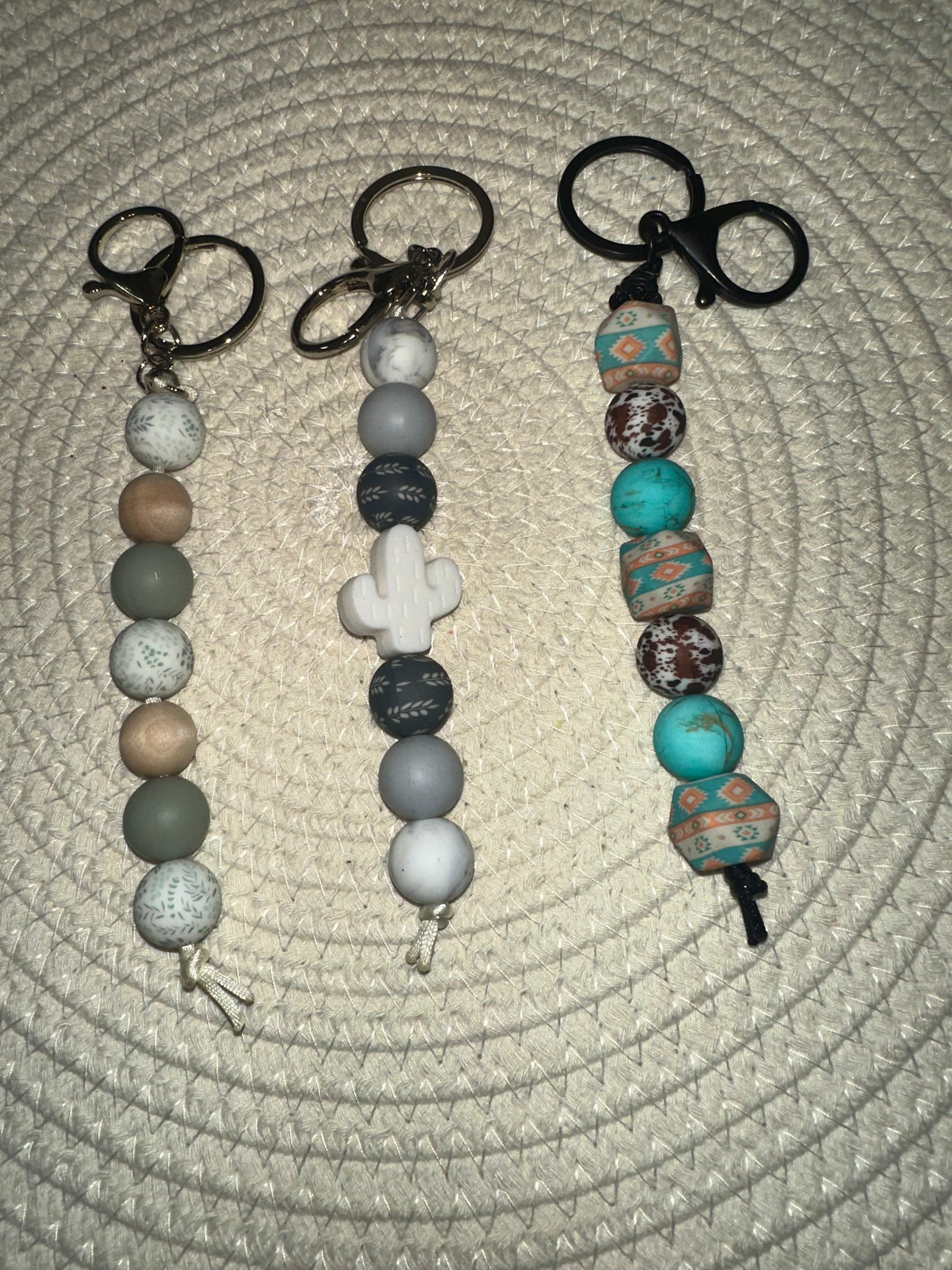 Floral keychains