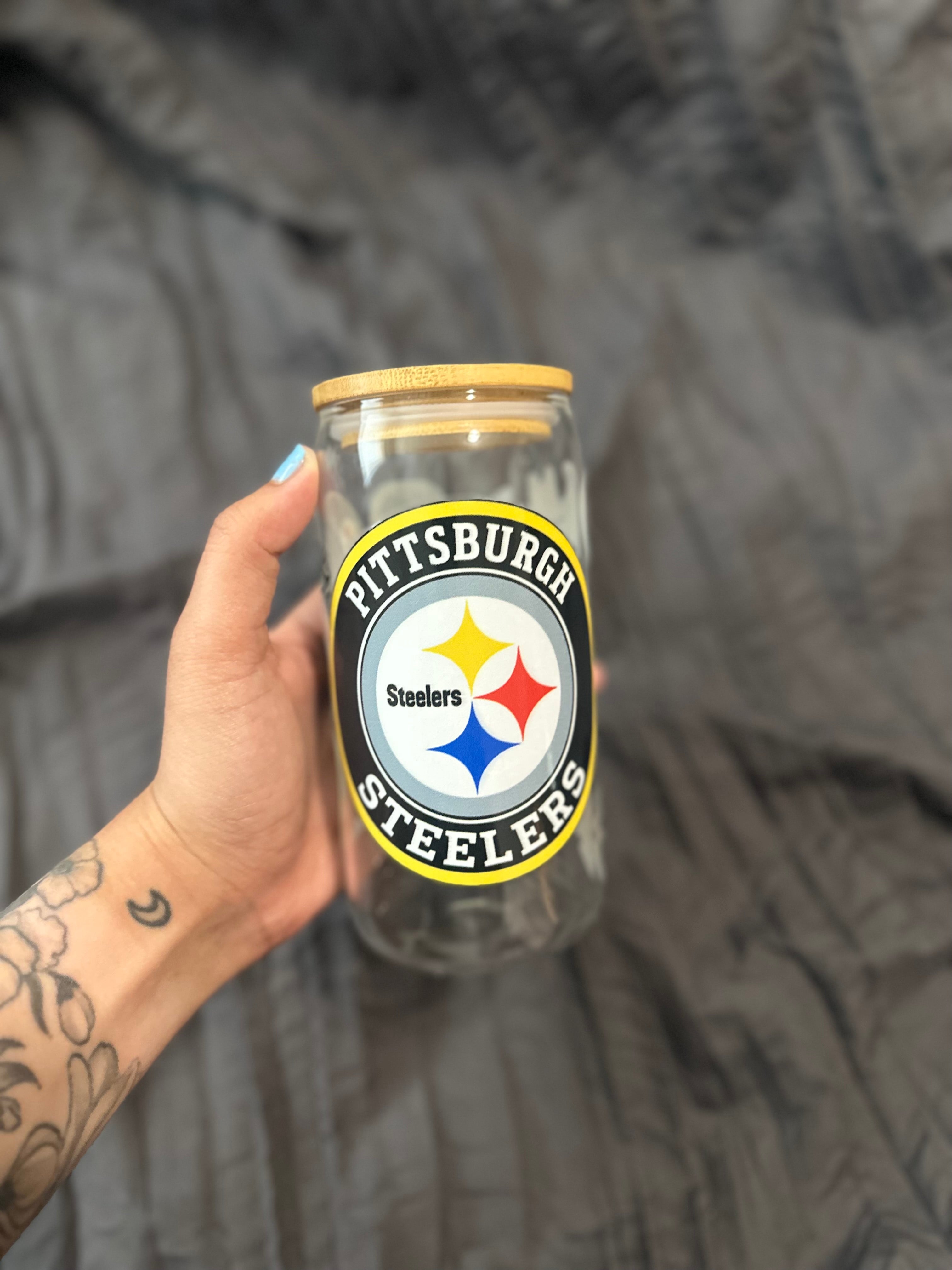 Steelers Glass Cup
