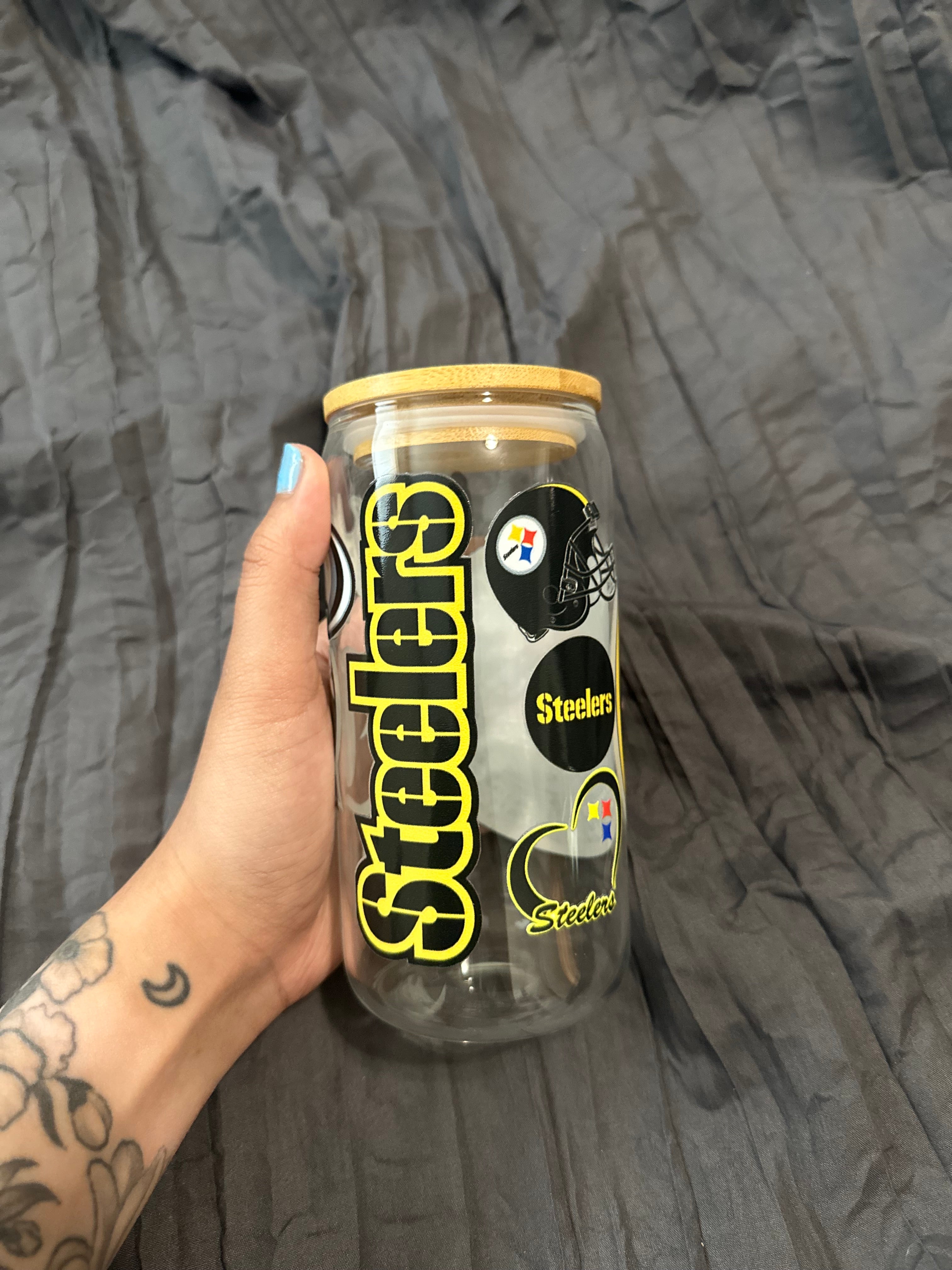 Steelers Glass Cup
