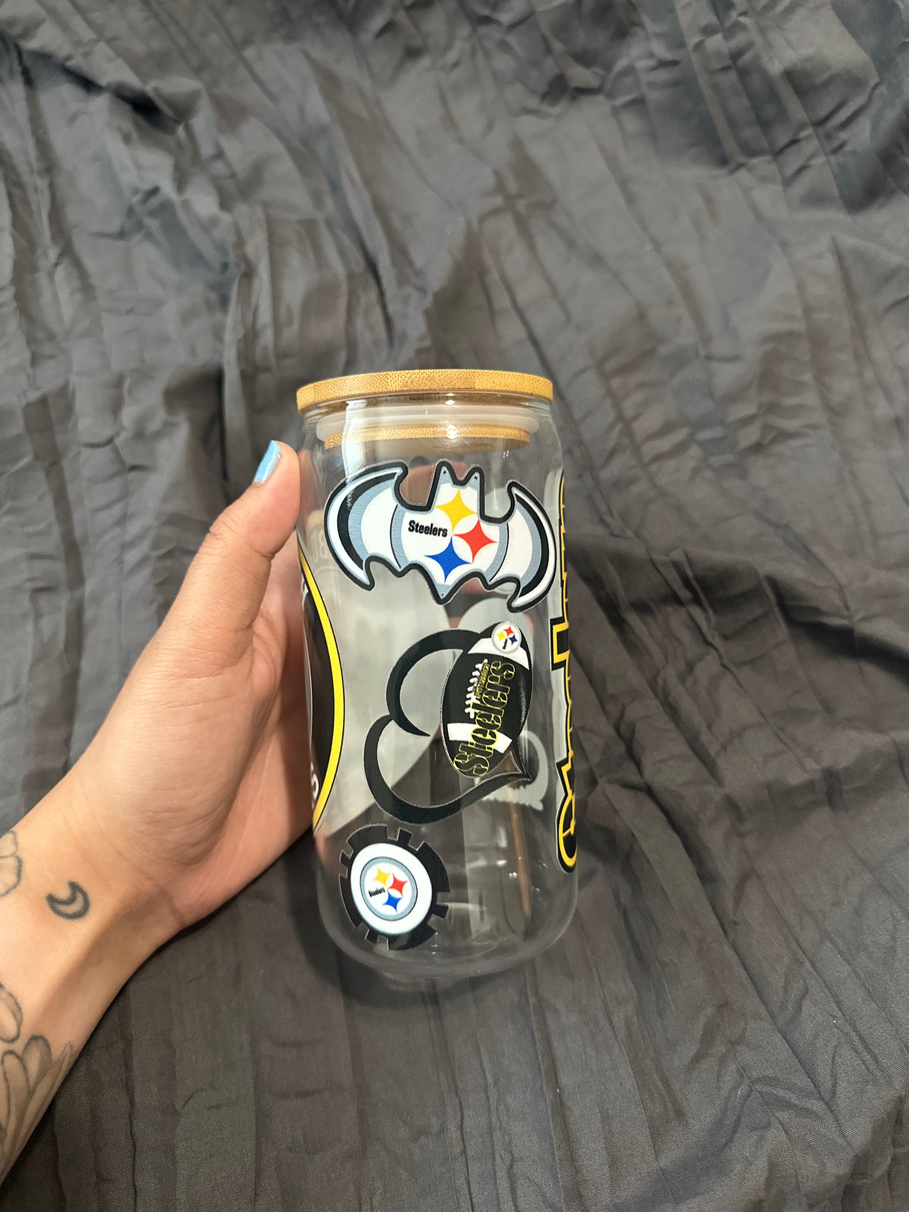 Steelers Glass Cup