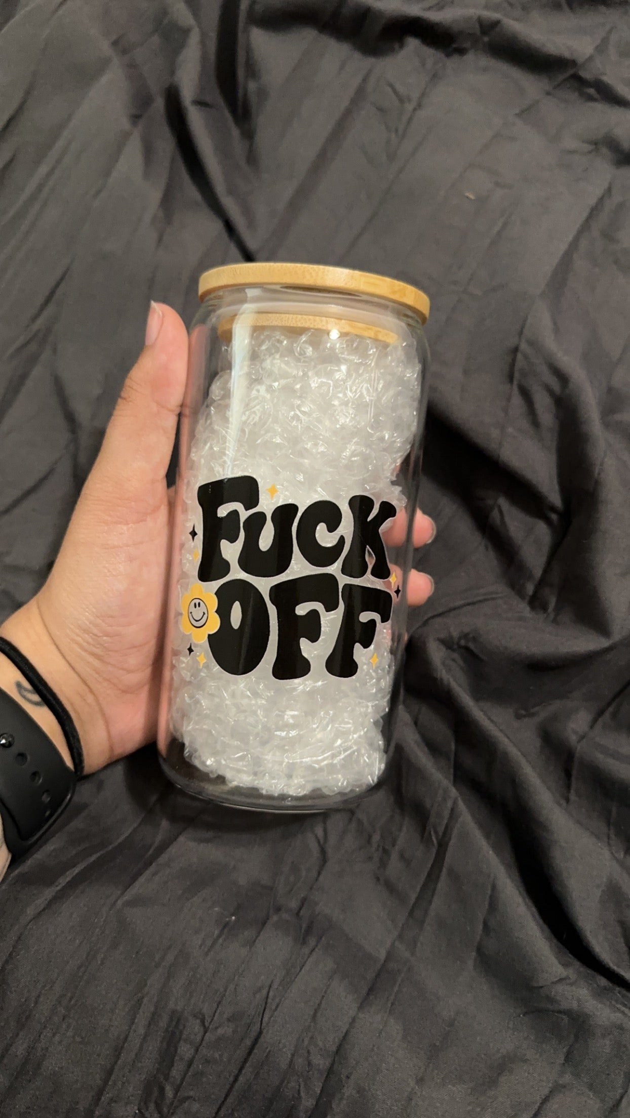 F*ck Off Glass Cup